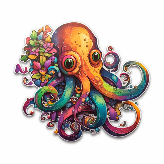 Octopus Vinyl Decal Sticker for Car, Laptop, Tumbler and more # 005777