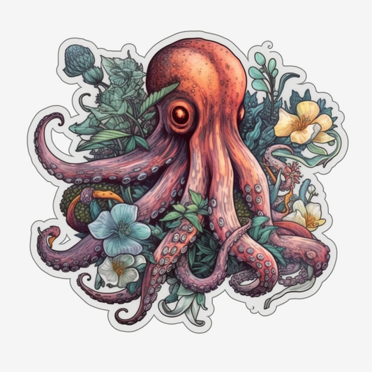 Octopus Vinyl Decal Sticker for Car, Laptop, Tumbler and more # 005781