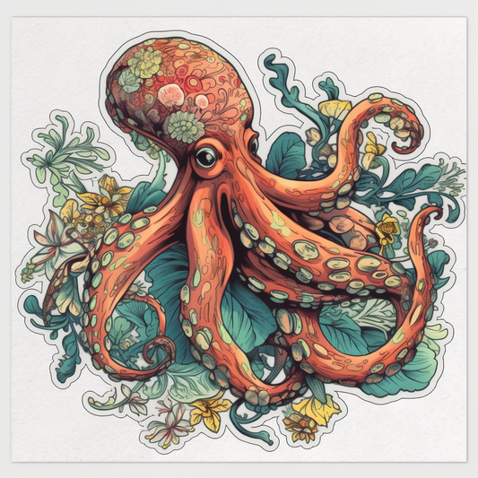 Octopus Vinyl Decal Sticker for Car, Laptop, Tumbler and more # 005826