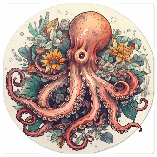 Octopus Vinyl Decal Sticker for Car, Laptop, Tumbler and more # 005779