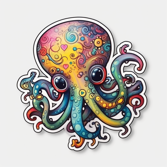 Octopus Vinyl Decal Sticker for Car, Laptop, Tumbler and more # 005824