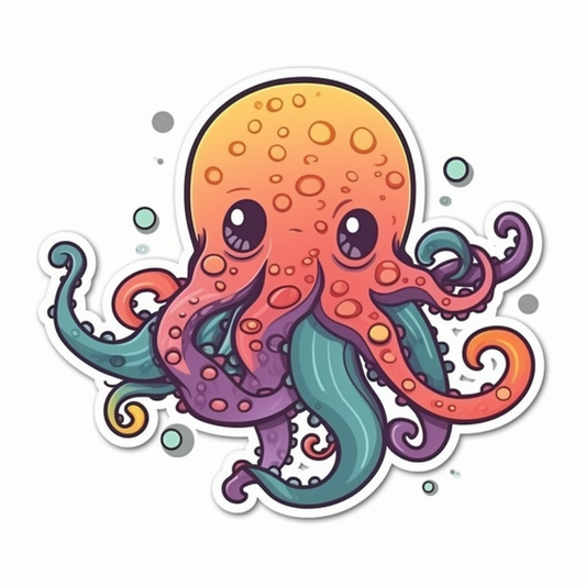 Octopus Vinyl Decal Sticker for Car, Laptop, Tumbler and more # 005829