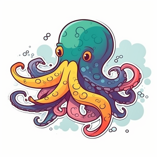 Octopus Vinyl Decal Sticker for Car, Laptop, Tumbler and more # 005774