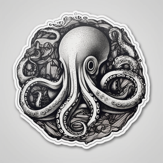 Octopus Vinyl Decal Sticker for Car, Laptop, Tumbler and more # 005825