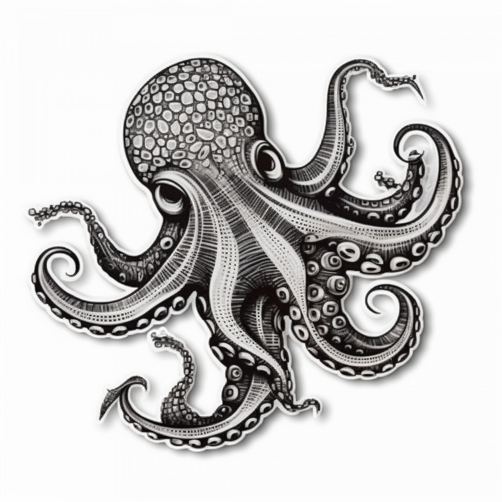 Octopus Vinyl Decal Sticker for Car, Laptop, Tumbler and more # 005763
