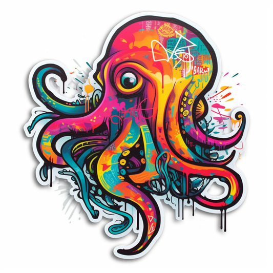 Octopus Vinyl Decal Sticker for Car, Laptop, Tumbler and more # 005795