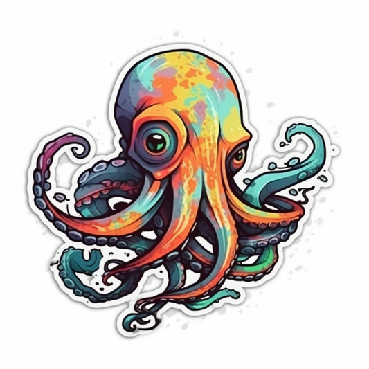 Octopus Vinyl Decal Sticker for Car, Laptop, Tumbler and more # 005783