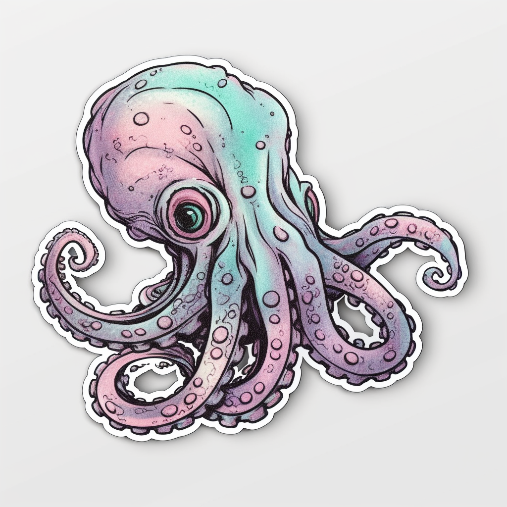 Octopus Vinyl Decal Sticker for Car, Laptop, Tumbler and more # 005744