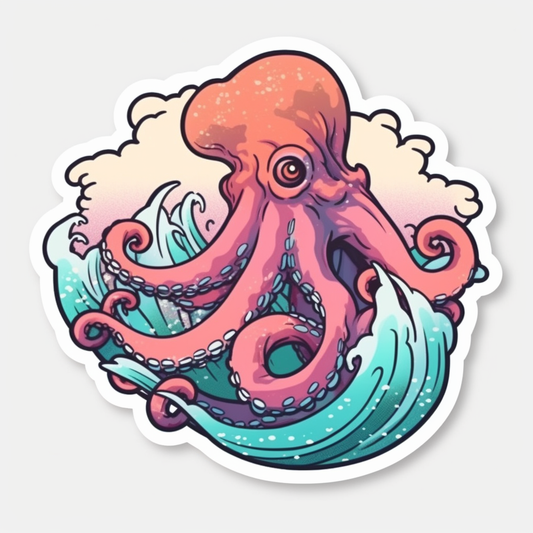 Octopus Vinyl Decal Sticker for Car, Laptop, Tumbler and more # 005743