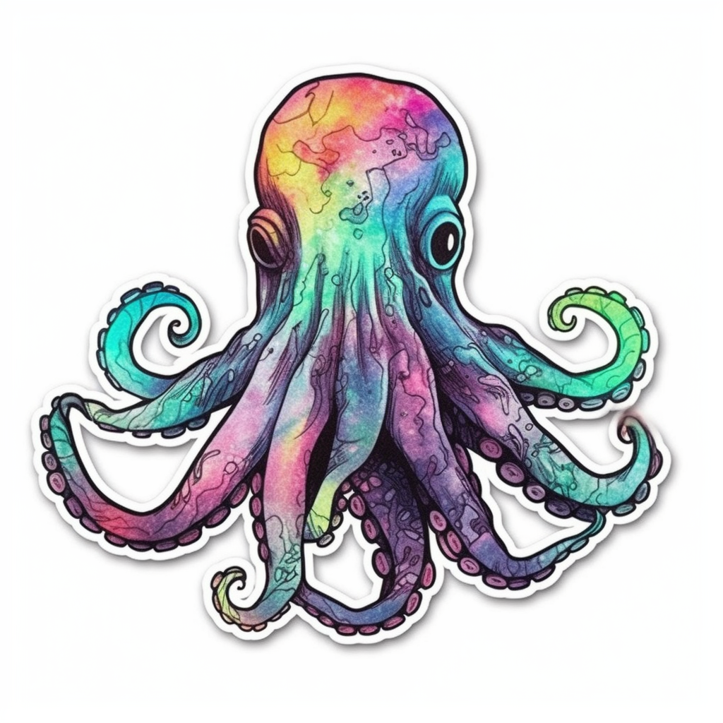 Octopus Vinyl Decal Sticker for Car, Laptop, Tumbler and more # 005841