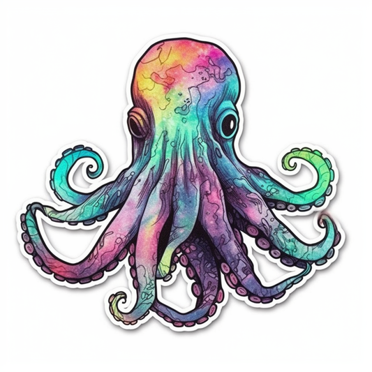 Octopus Vinyl Decal Sticker for Car, Laptop, Tumbler and more # 005841