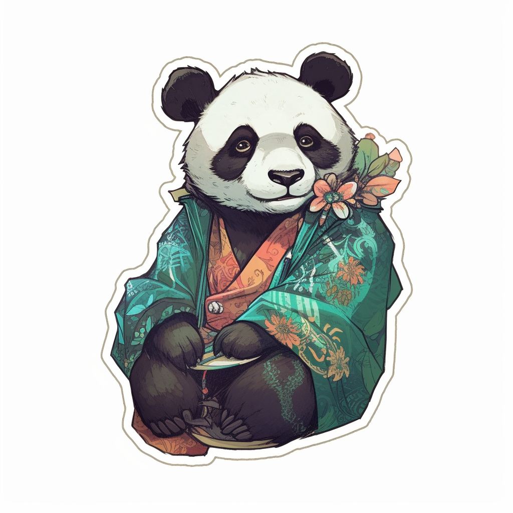 Panda Vinyl Decal Sticker for Car, Laptop, Tumbler and more # 006964
