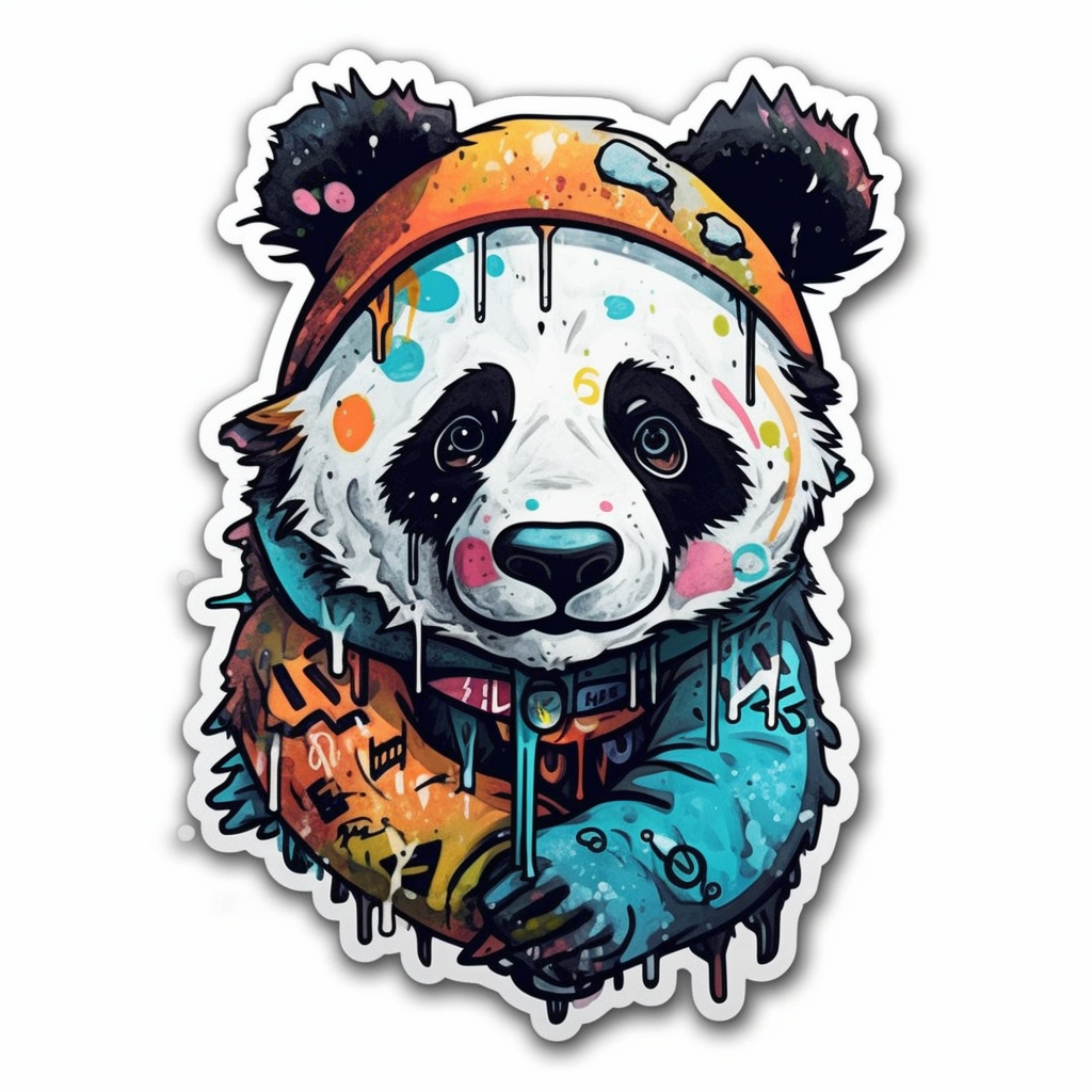 Panda Vinyl Decal Sticker for Car, Laptop, Tumbler and more # 006940