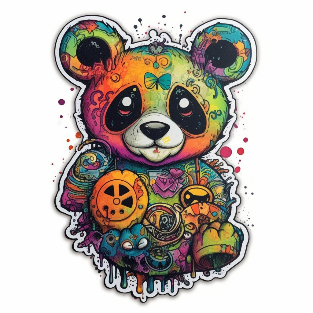 Panda Vinyl Decal Sticker for Car, Laptop, Tumbler and more # 006957