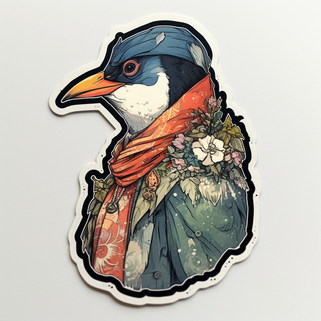 Penguin Vinyl Decal Sticker for Car, Laptop, Tumbler and more # 00375