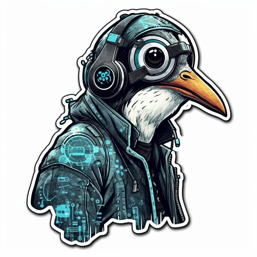 Penguin Vinyl Decal Sticker for Car, Laptop, Tumbler and more # 00335
