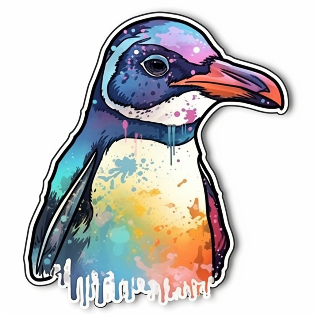 Penguin Vinyl Decal Sticker for Car, Laptop, Tumbler and more # 00355