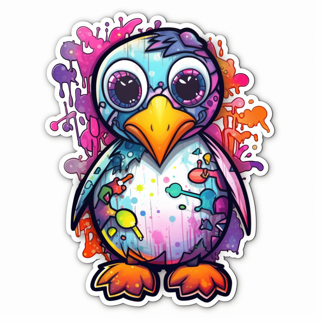 Penguin Vinyl Decal Sticker for Car, Laptop, Tumbler and more # 00351