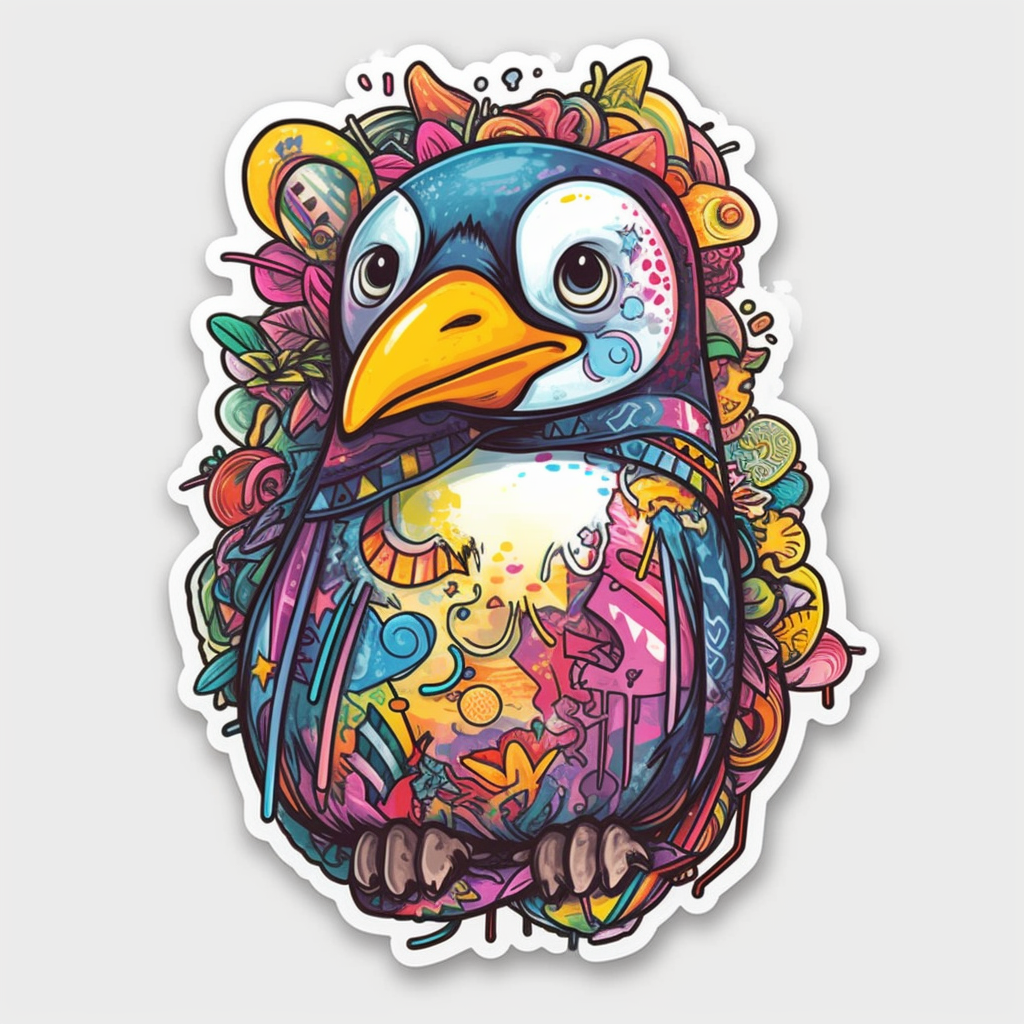 Penguin Vinyl Decal Sticker for Car, Laptop, Tumbler and more # 00363