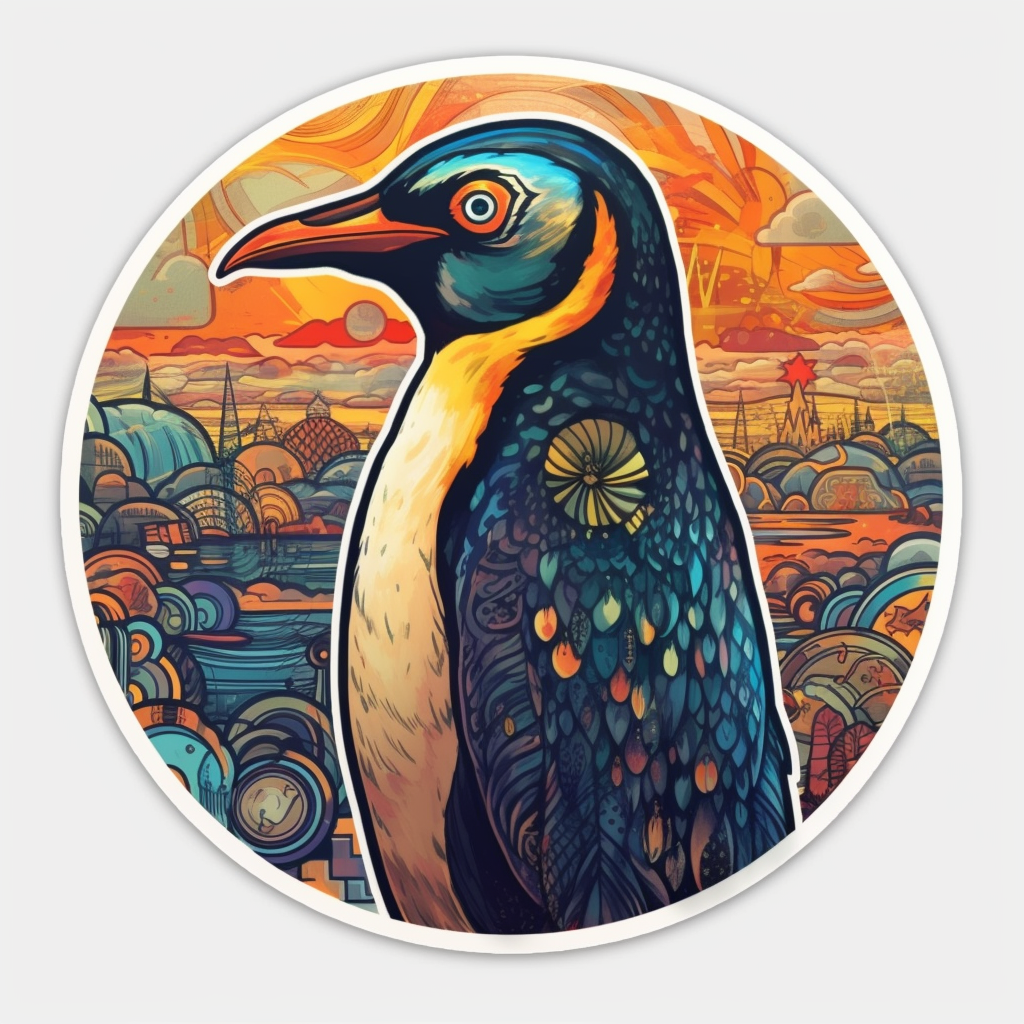 Penguin Vinyl Decal Sticker for Car, Laptop, Tumbler and more # 00379