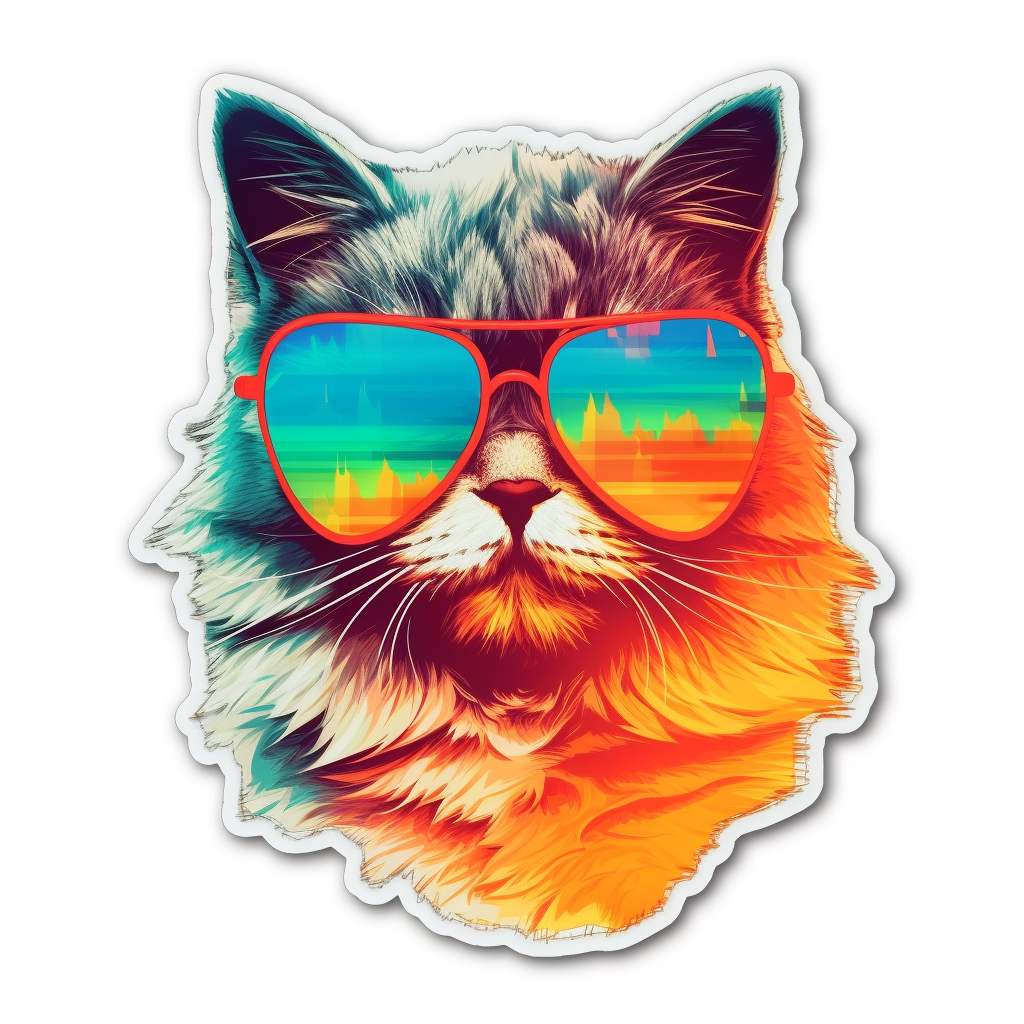 Persian Cat Vinyl Decal Sticker for Car, Laptop, Tumbler and more # 004195