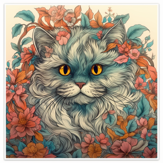 Persian Cat Vinyl Decal Sticker for Car, Laptop, Tumbler and more # 004208