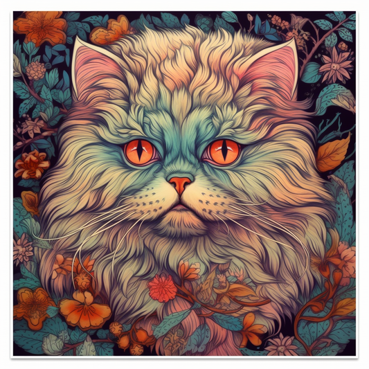 Persian Cat Vinyl Decal Sticker for Car, Laptop, Tumbler and more # 004218