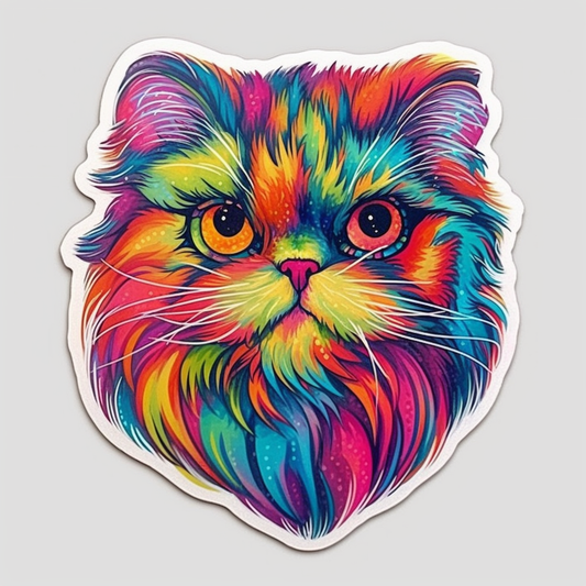 Persian Cat Vinyl Decal Sticker for Car, Laptop, Tumbler and more # 004234