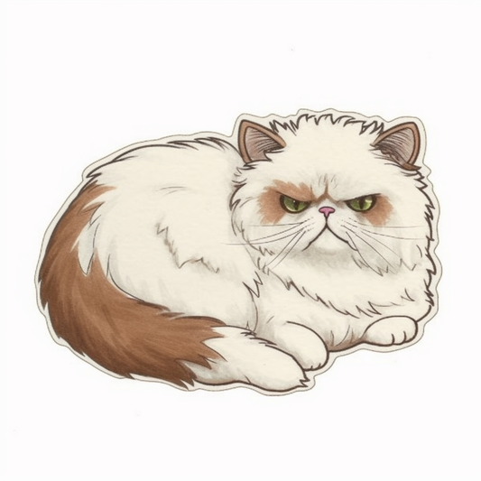 Persian Cat Vinyl Decal Sticker for Car, Laptop, Tumbler and more # 004226