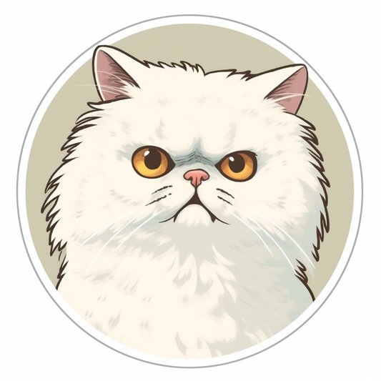 Persian Cat Vinyl Decal Sticker for Car, Laptop, Tumbler and more # 004225