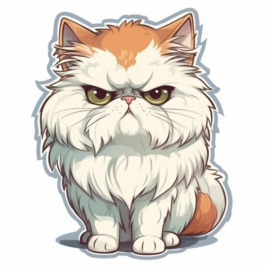 Persian Cat Vinyl Decal Sticker for Car, Laptop, Tumbler and more # 004229