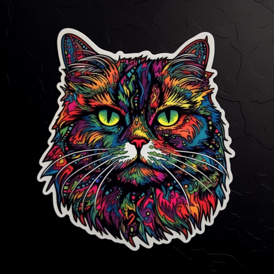 Persian Cat Vinyl Decal Sticker for Car, Laptop, Tumbler and more # 004235