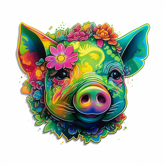 PIg Vinyl Decal Sticker for Car, Laptop, Tumbler and more # 005694