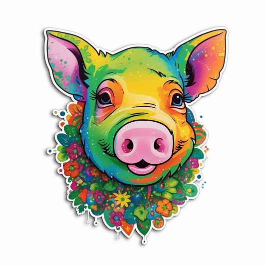 PIg Vinyl Decal Sticker for Car, Laptop, Tumbler and more # 005722