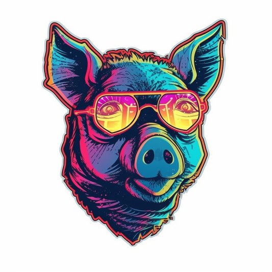 PIg Vinyl Decal Sticker for Car, Laptop, Tumbler and more # 005704