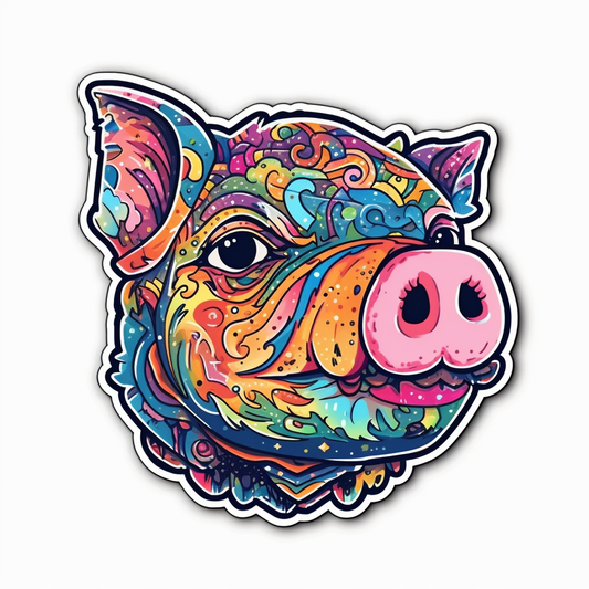 PIg Vinyl Decal Sticker for Car, Laptop, Tumbler and more # 005739