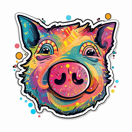 PIg Vinyl Decal Sticker for Car, Laptop, Tumbler and more # 005720