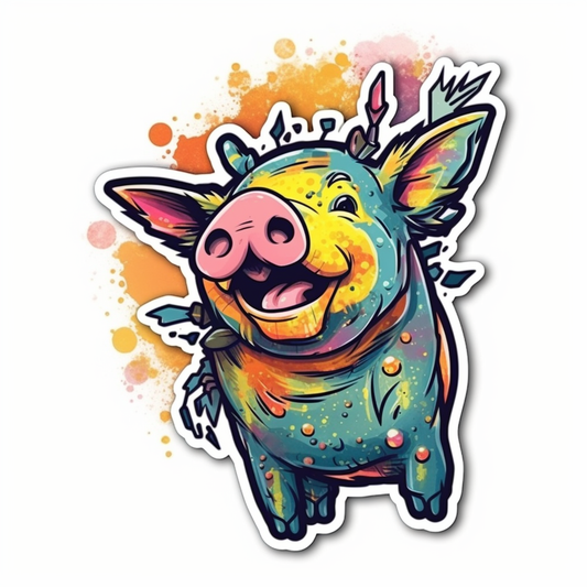 PIg Vinyl Decal Sticker for Car, Laptop, Tumbler and more # 005732