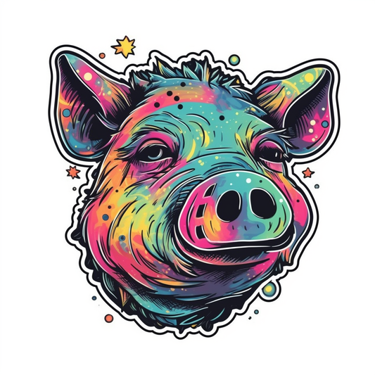 PIg Vinyl Decal Sticker for Car, Laptop, Tumbler and more # 005705