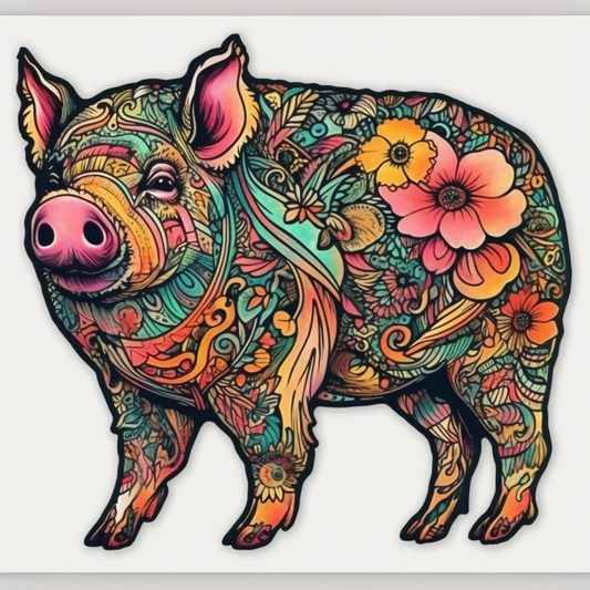 PIg Vinyl Decal Sticker for Car, Laptop, Tumbler and more # 005724