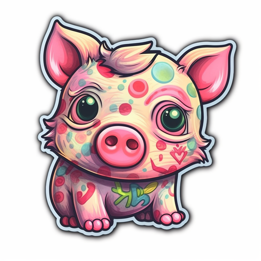 PIg Vinyl Decal Sticker for Car, Laptop, Tumbler and more # 005729