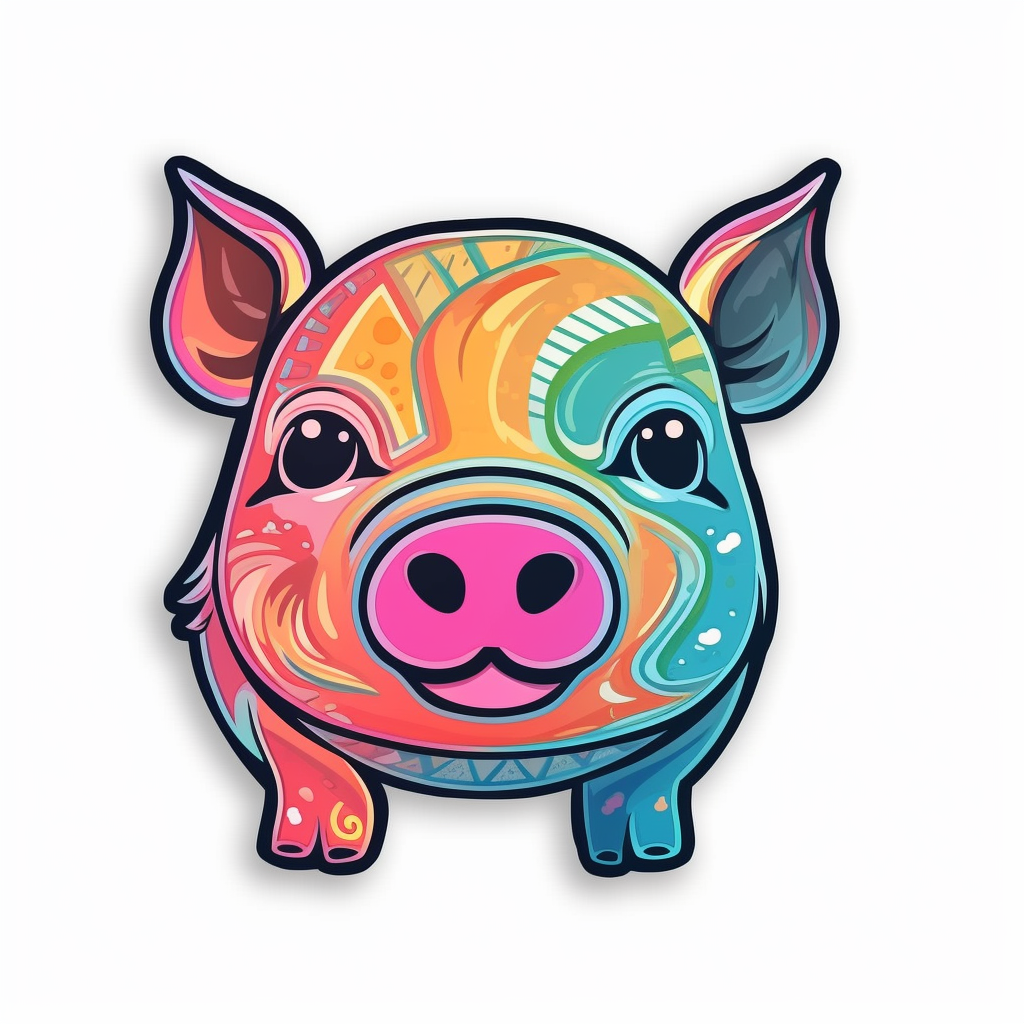 PIg Vinyl Decal Sticker for Car, Laptop, Tumbler and more # 005692