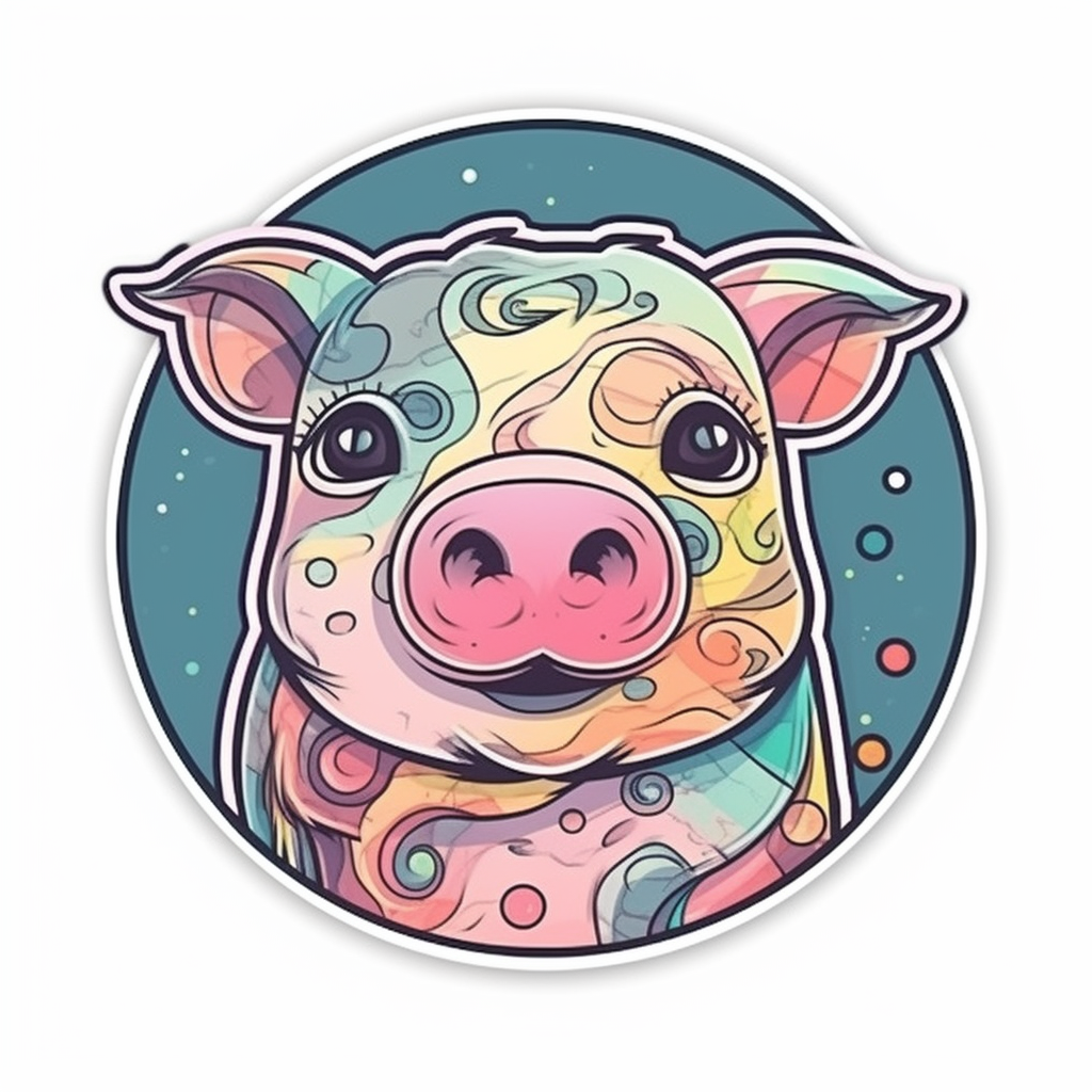 PIg Vinyl Decal Sticker for Car, Laptop, Tumbler and more # 005737