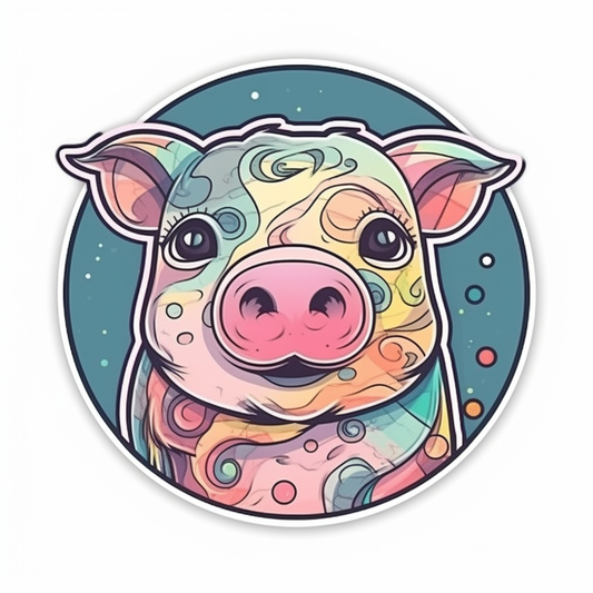 PIg Vinyl Decal Sticker for Car, Laptop, Tumbler and more # 005737