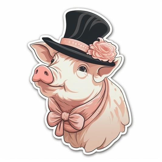PIg Vinyl Decal Sticker for Car, Laptop, Tumbler and more # 005725