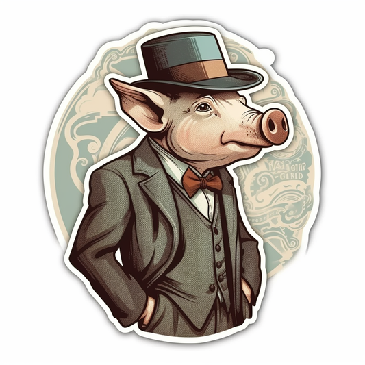PIg Vinyl Decal Sticker for Car, Laptop, Tumbler and more # 005728