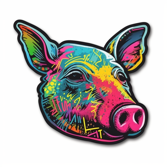 PIg Vinyl Decal Sticker for Car, Laptop, Tumbler and more # 005700
