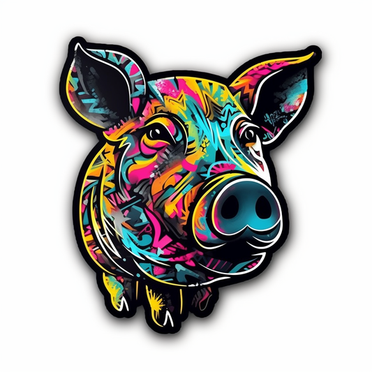 PIg Vinyl Decal Sticker for Car, Laptop, Tumbler and more # 005736
