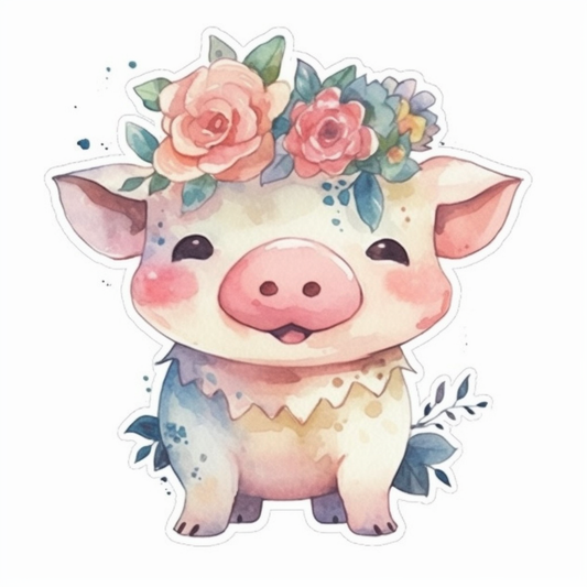 PIg Vinyl Decal Sticker for Car, Laptop, Tumbler and more # 005723
