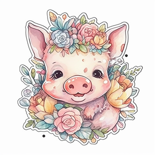 PIg Vinyl Decal Sticker for Car, Laptop, Tumbler and more # 005697